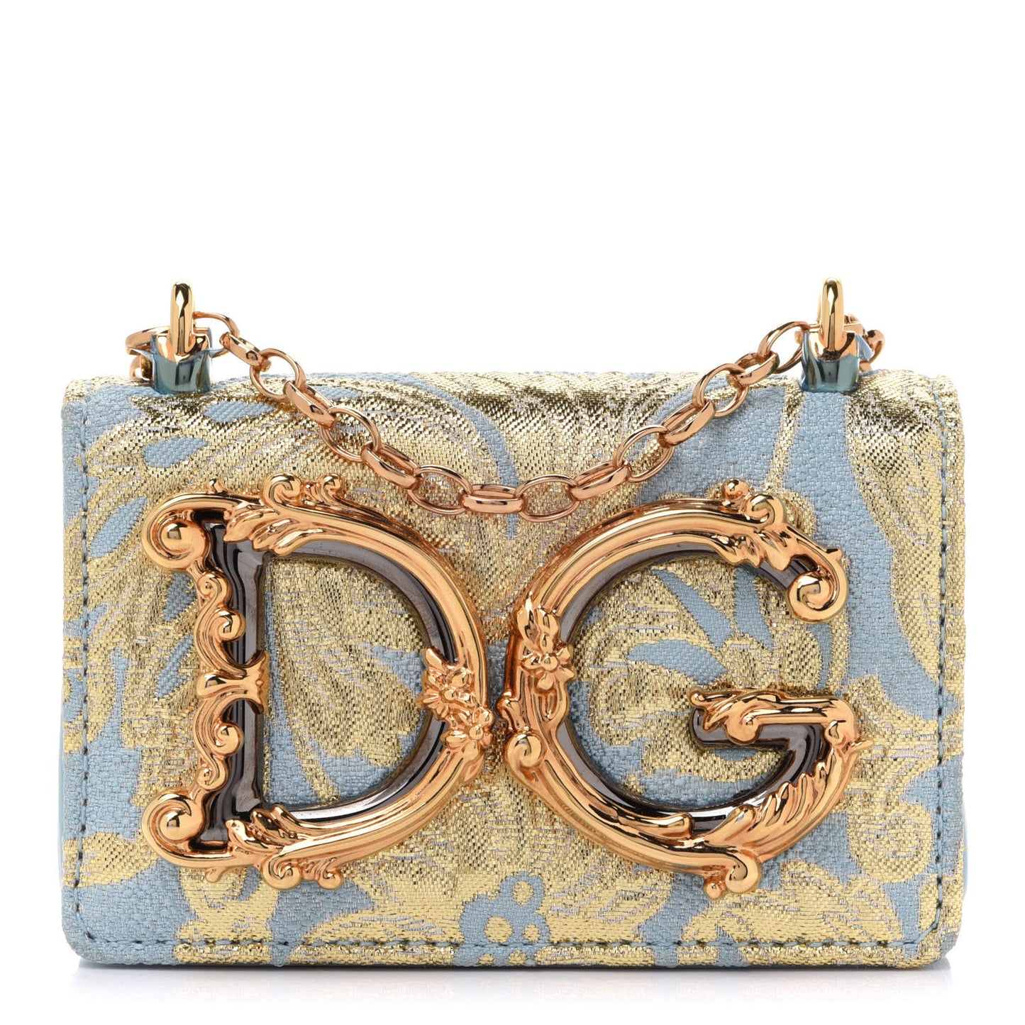Brocade Micro DG Girls Shoulder Bag Light Blue