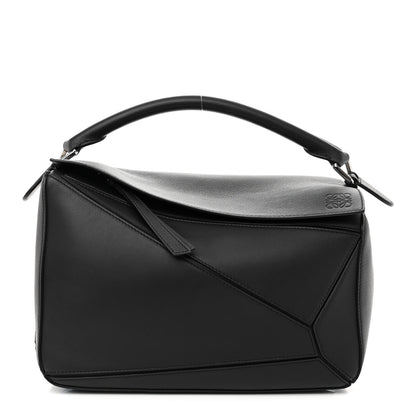 Loewe Calfskin Medium Puzzle Bag Black 1 of 9