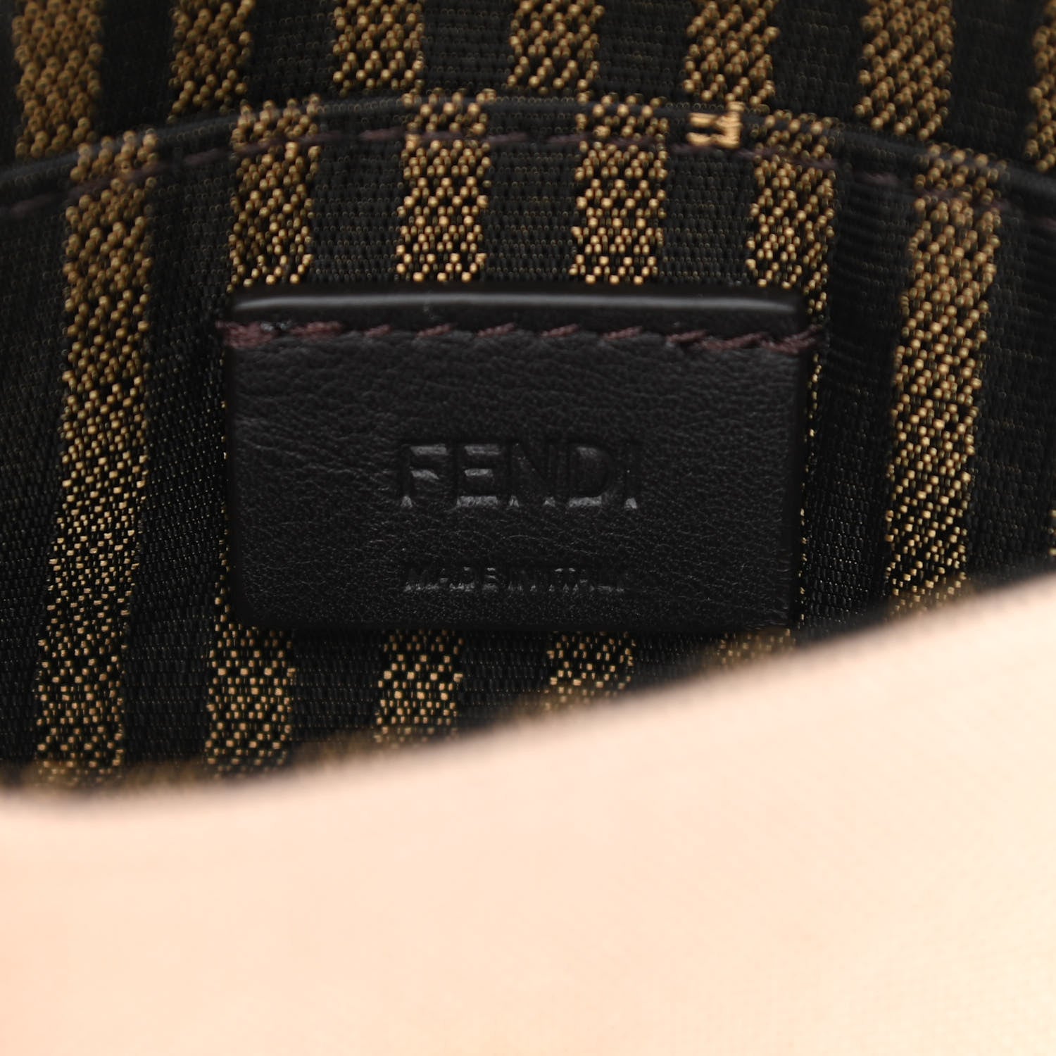 Fendi Canvas Vitello King FF Embroidered Nano Maxi Buckle Baguette Charm Nuvola 6 of 8