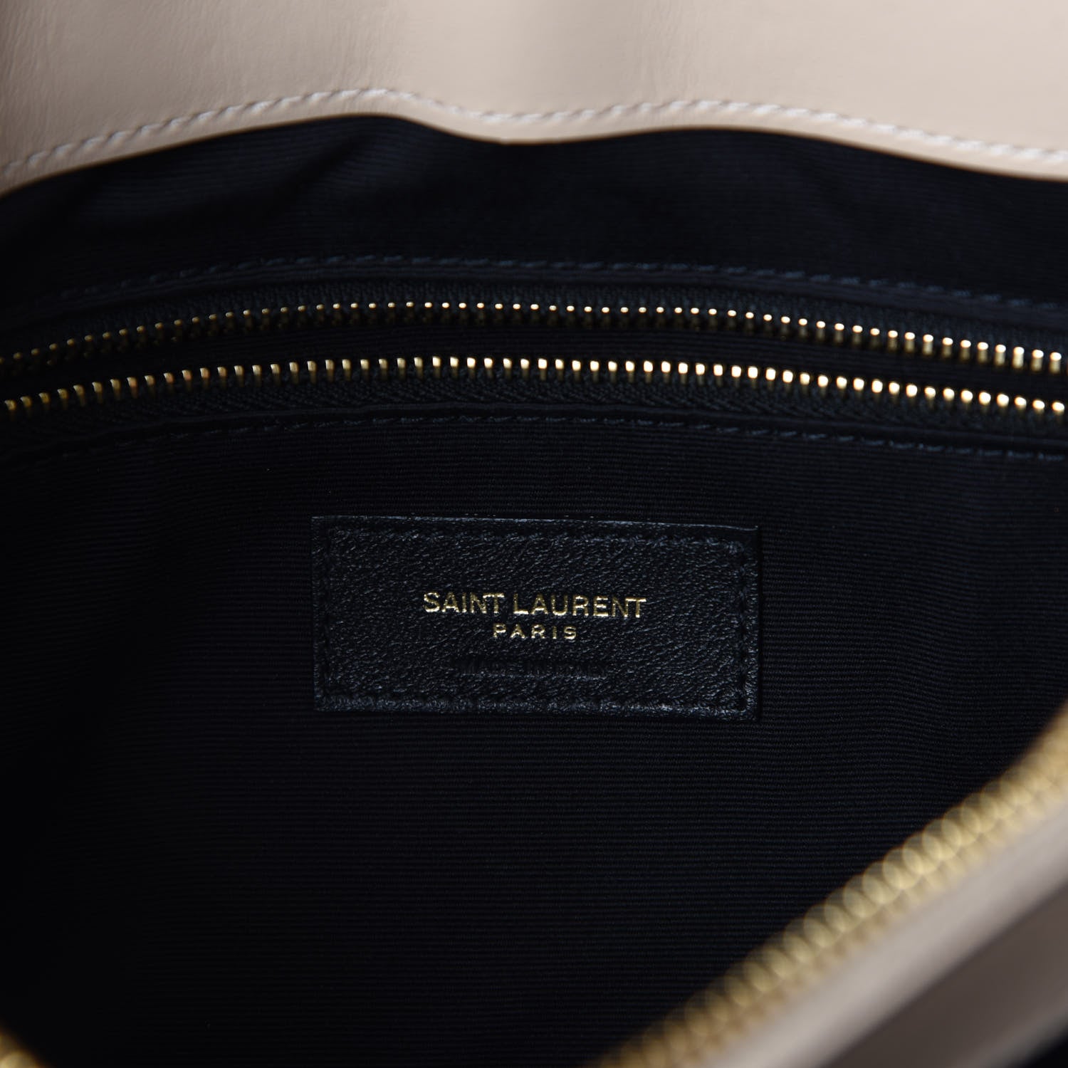 Saint Laurent Calfskin Y Quilted Monogram Medium Loulou Chain Satchel Nude Powder 6 of 9