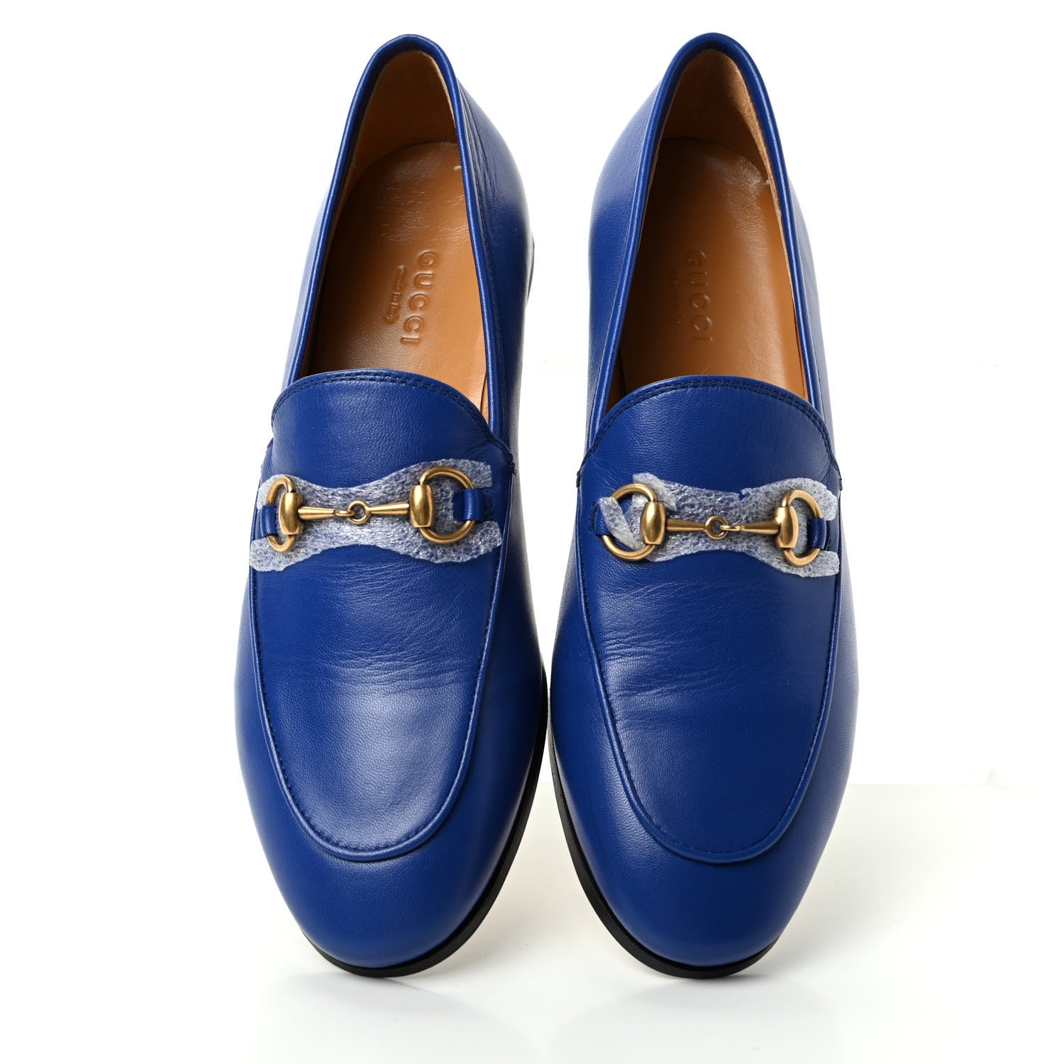 Gucci Malaga Kid Womens Jordaan Loafers 37 Electric Blue 5 of 11