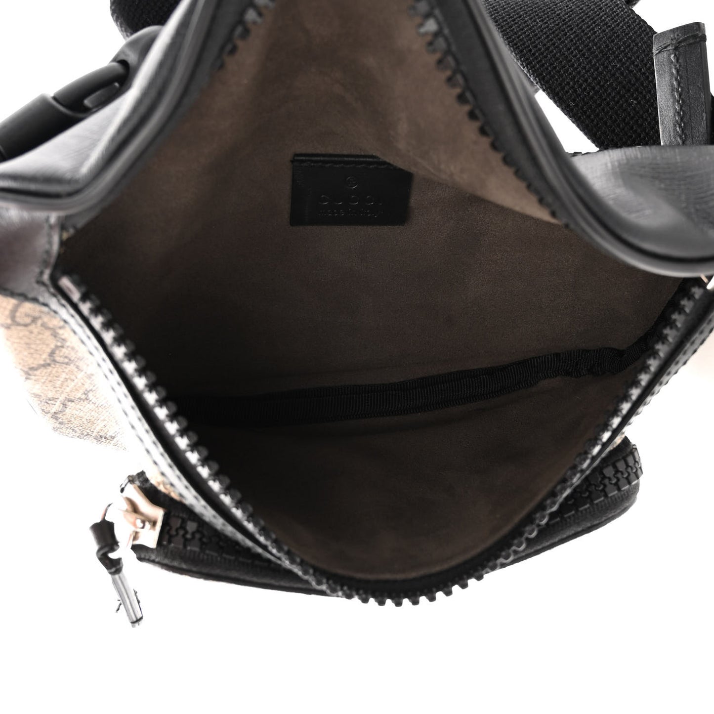 GG Supreme Monogram Belt Bag Black
