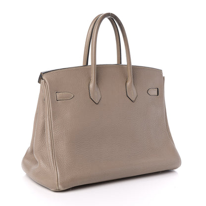Hermes Togo Birkin 35 Gris Tourterelle 3 of 20