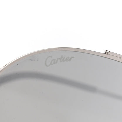 Cartier Panthere De Cartier Aviator Sunglasses Silver 5 of 9