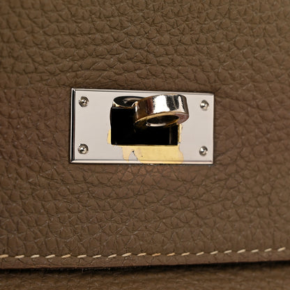 Hermes Togo Kelly Retourne 35 Etoupe 13 of 14