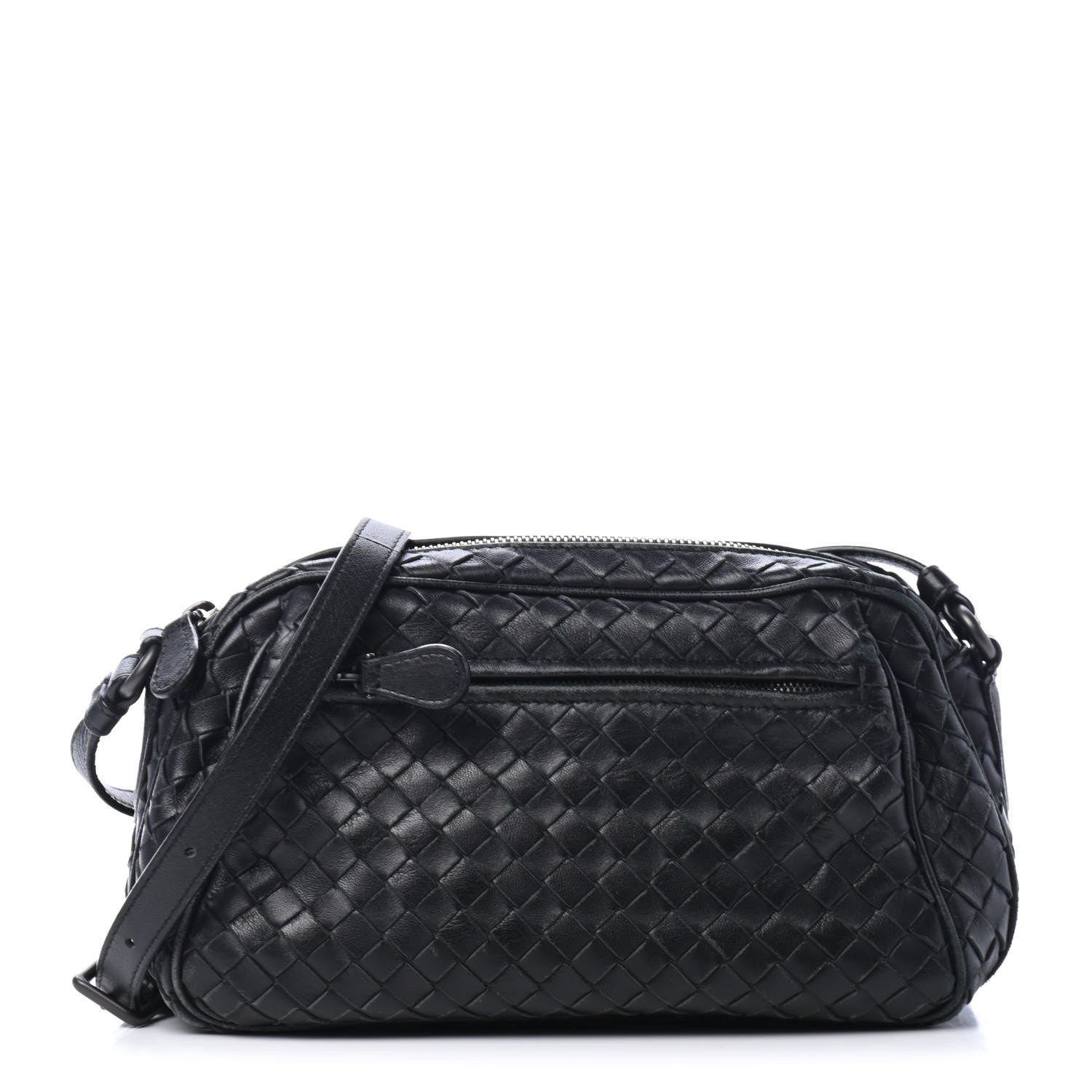 Bottega Veneta Nappa Intrecciato Shoulder Bag Black 1 of 5