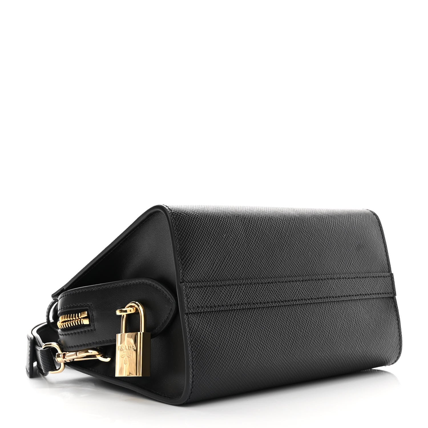 Prada Saffiano Cuir Calfskin Small Kristen Black 4 of 10