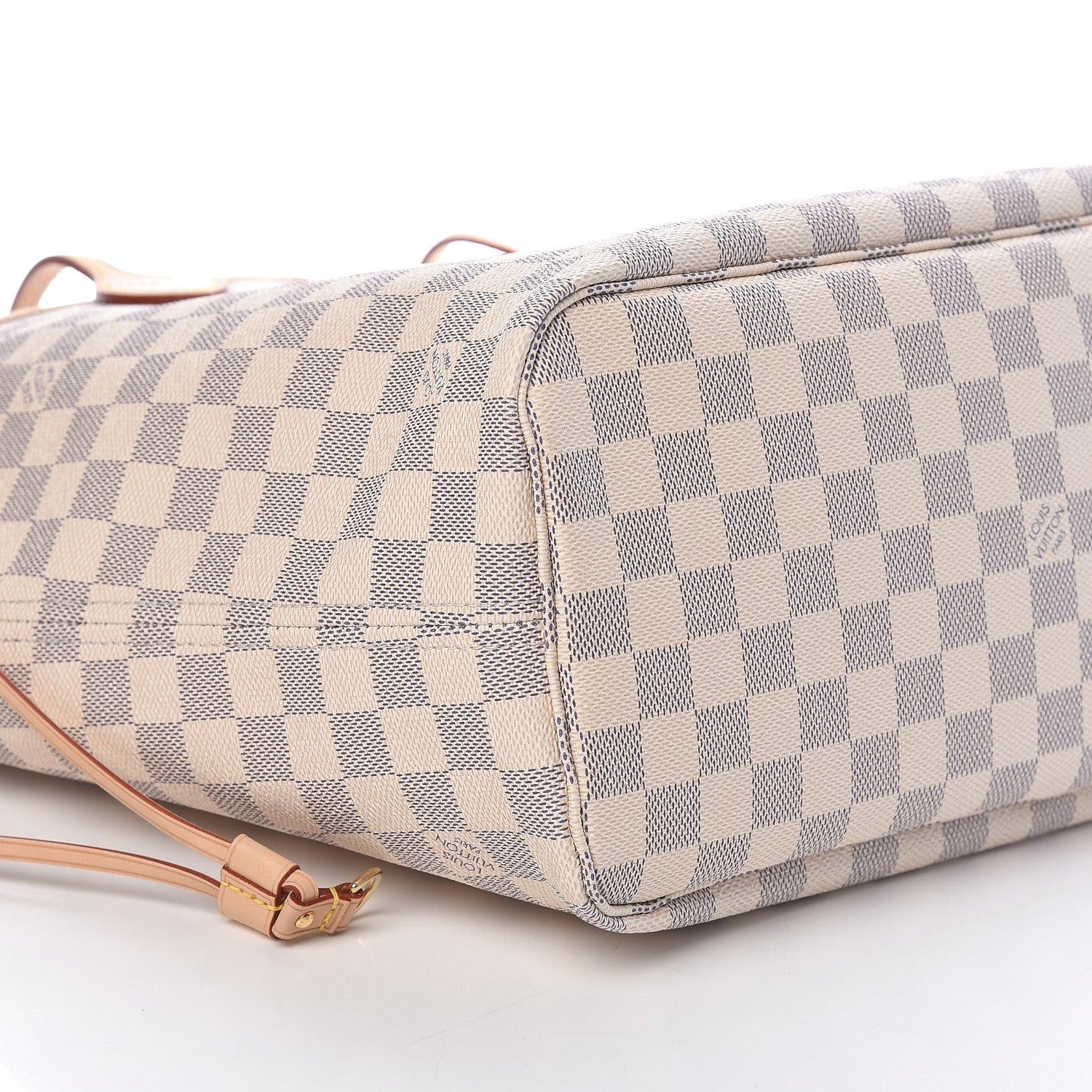 Louis Vuitton Damier Azur Neo Neverfull MM Rose Ballerine 10 of 11