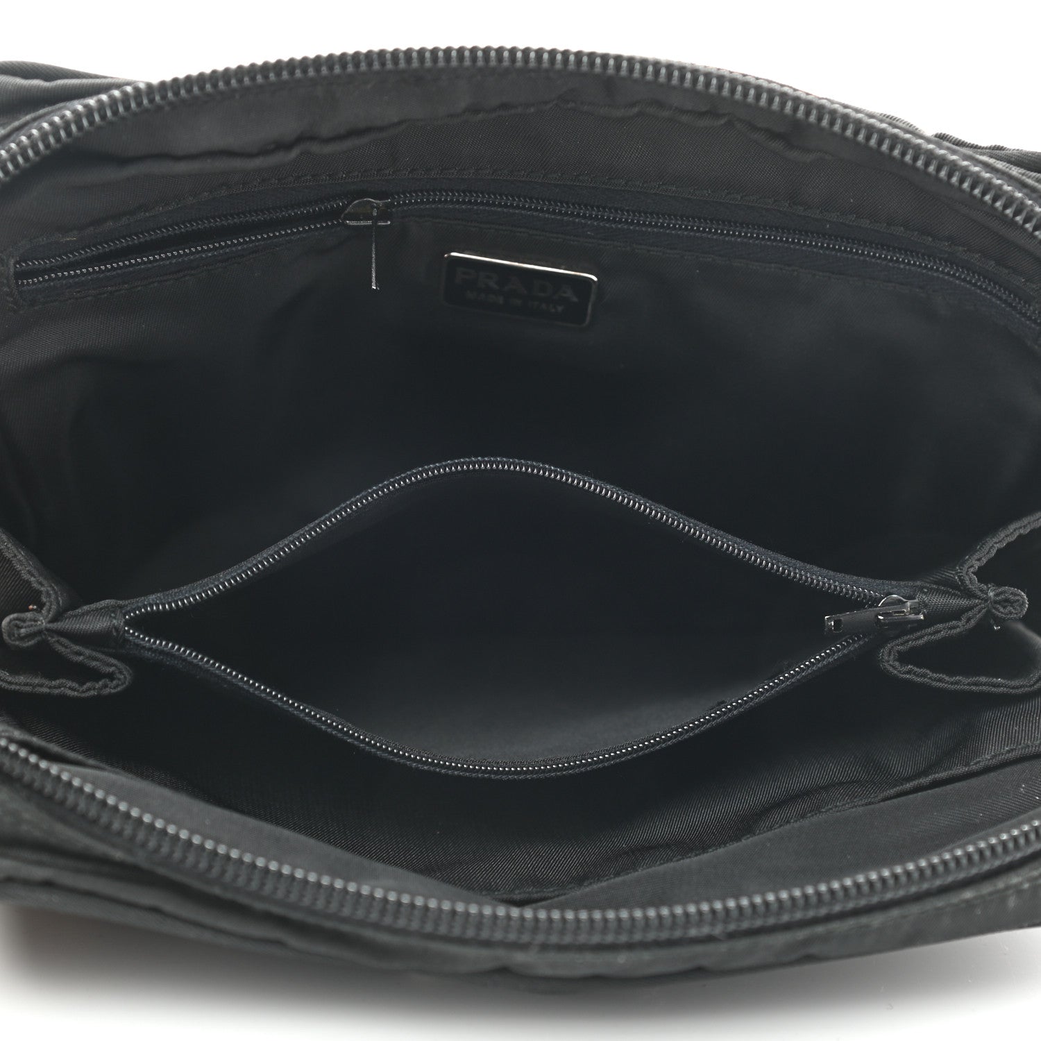Prada Nylon Vela Cosmetic Pouch Black 5 of 6