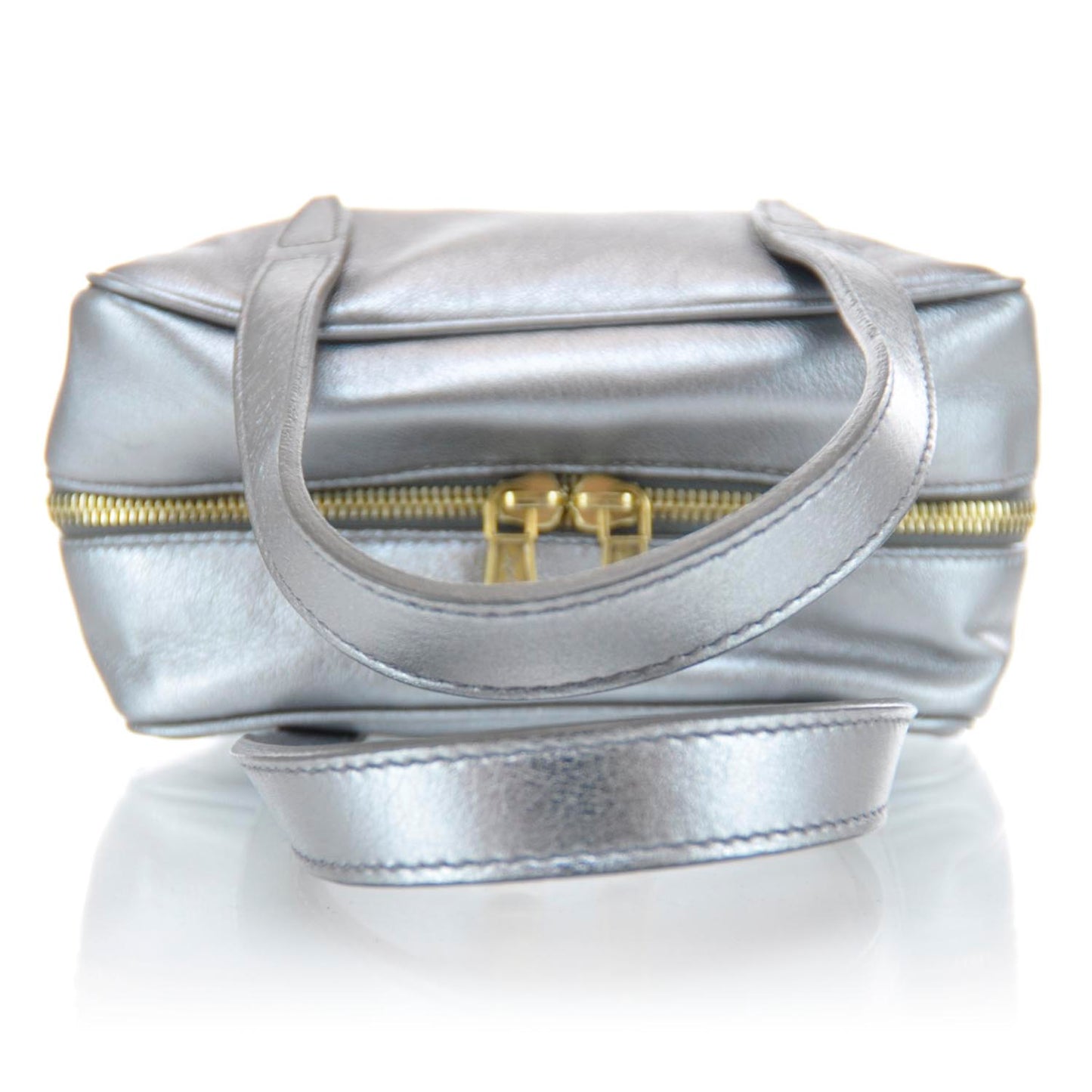 Leather Y-Mail Mini Bag Metallic