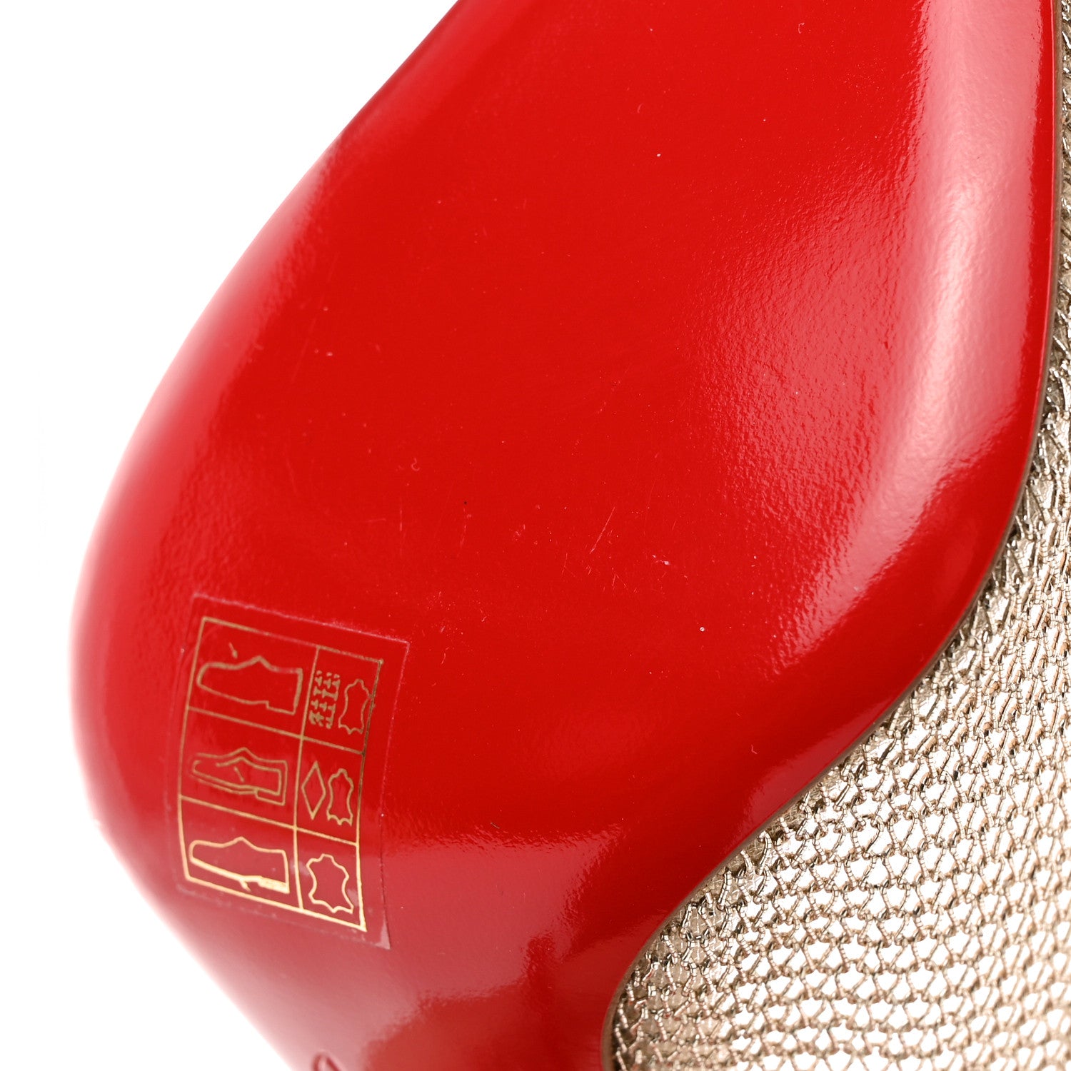 Christian Louboutin Mesh Neoalto 100 Pumps 37 Gold 12 of 13