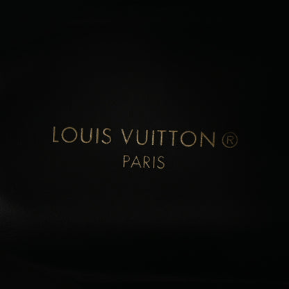 Louis Vuitton Calfskin Monogram Eclipse Mens Rivoli High Top Sneakers 9 Black Grey 7 of 10