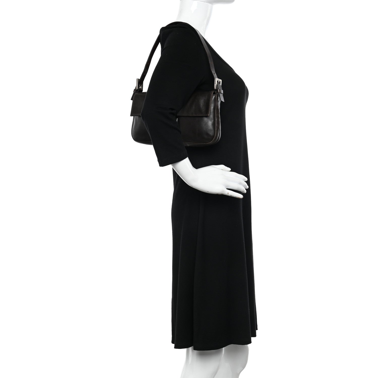 Fendi Calfskin Baguette Brown 2 of 11