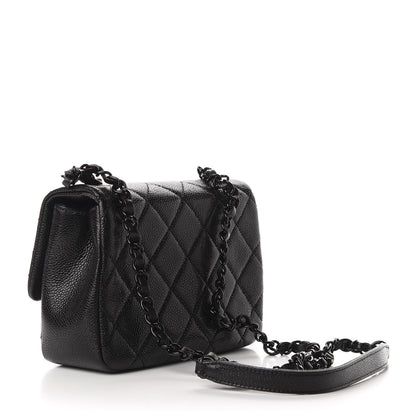 Chanel Caviar Quilted Incognito Mini Square Flap Black 3 of 10