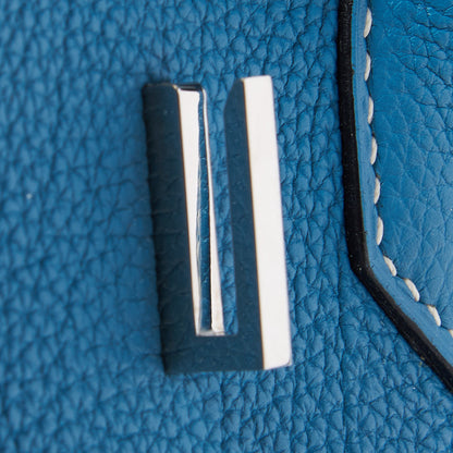 Hermes Togo Birkin 30 Blue Jean 25 of 29