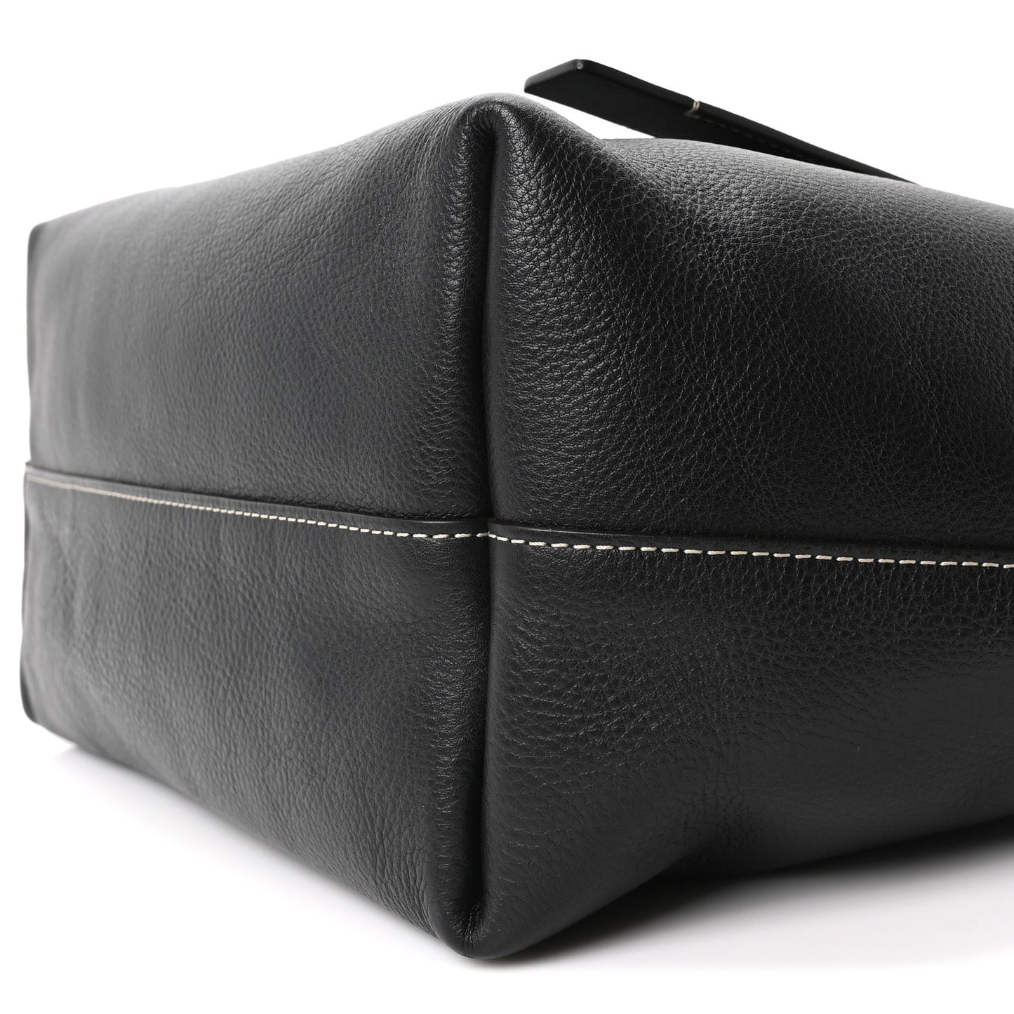 Small Grain Smooth Calfskin Medium Darryl Tote Black