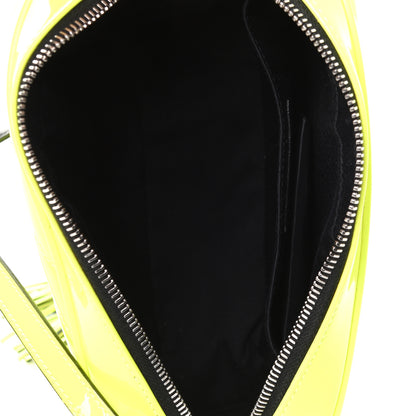 Saint Laurent Patent Calfskin Matelasse Monogram Lou Camera Bag Neon Yellow 4 of 4