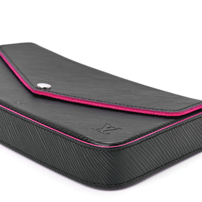 Louis Vuitton Epi Pochette Felicie Black Hot Pink 17 of 17