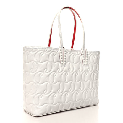 Christian Louboutin Nappa Embossed Small East West Cabata Tote White 4 of 12
