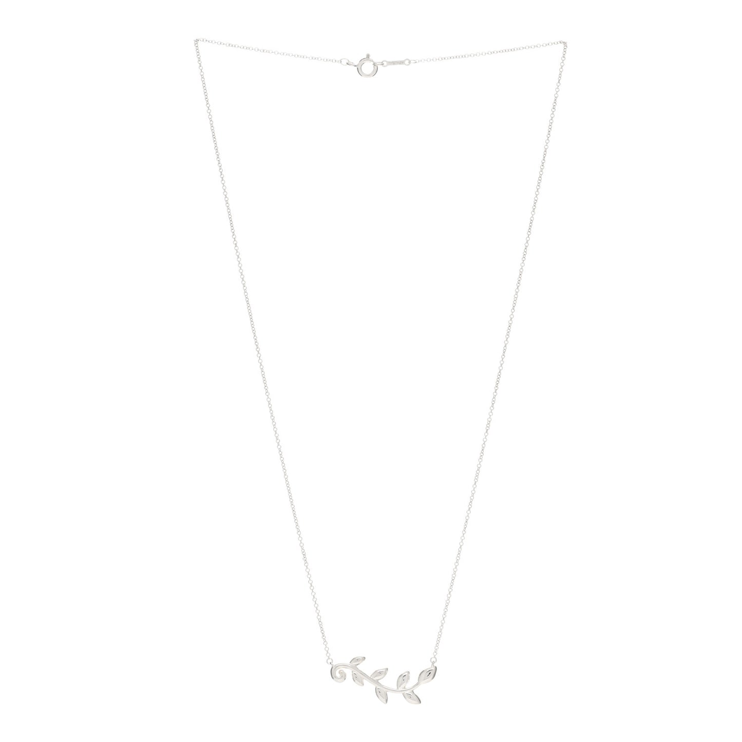 Sterling Silver Paloma Picasso Olive Leaf Vine Pendant Necklace
