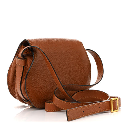 Chloe Calfskin Mini Marcie Round Crossbody Bag Tan 3 of 15