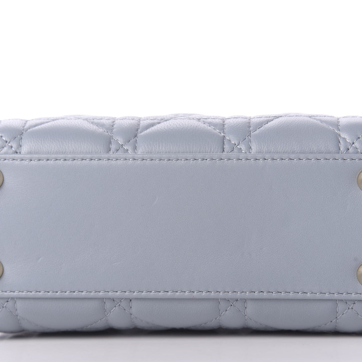 Lambskin Cannage Mini Lady Dior Sky Blue