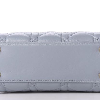 Christian Dior Lambskin Cannage Mini Lady Dior Sky Blue 8 of 11