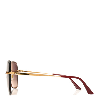 Cartier Metal Panthere De Cartier Sunglasses A13F49JS Gold Red 3 of 7