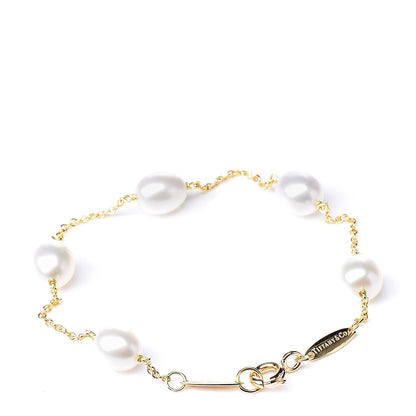 Tiffany 18K Yellow Gold Pearl 6-6.5mm Elsa Peretti Pearls By The Yard Bracelet 3 of 7