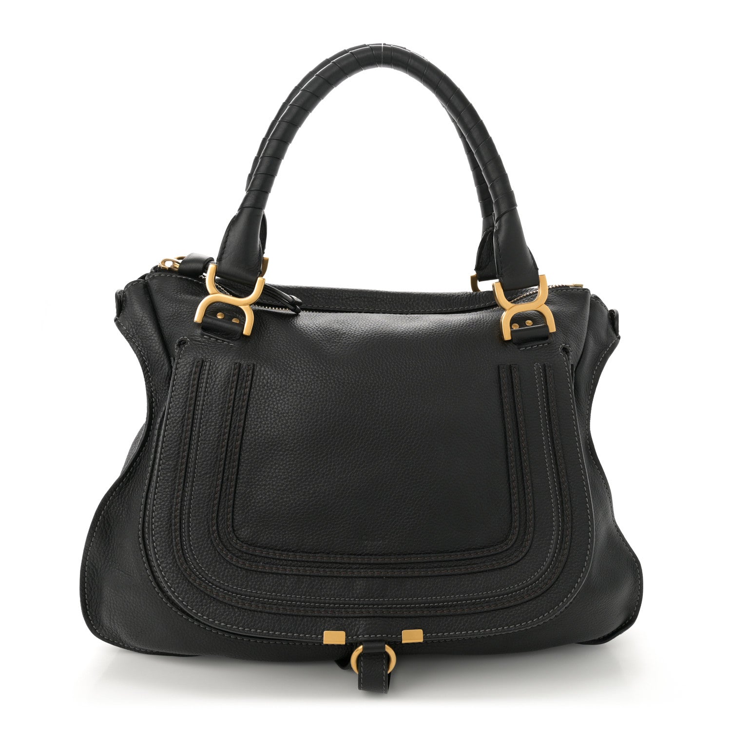 Chloe Calfskin Medium Marcie Satchel Black 1 of 13
