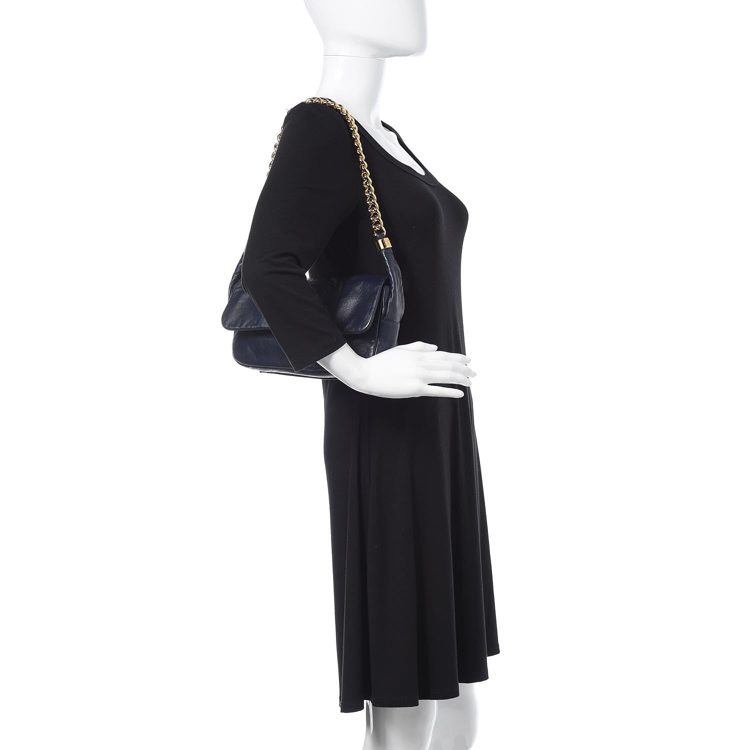 Chanel Lambskin Medium Rodeo Drive Flap Navy 2 of 14