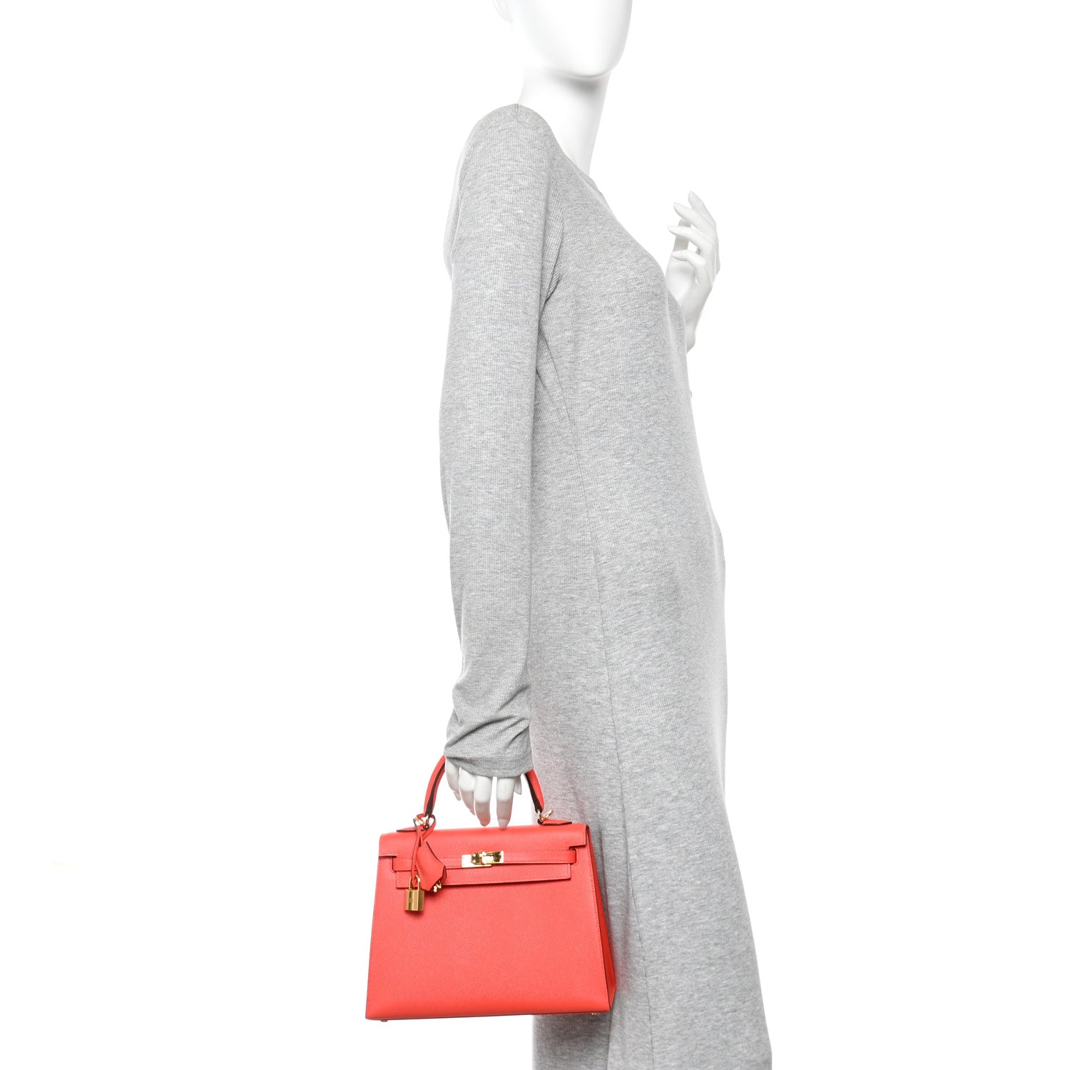 Hermes Epsom Kelly Sellier 25 Rose Jaipur 2 of 15