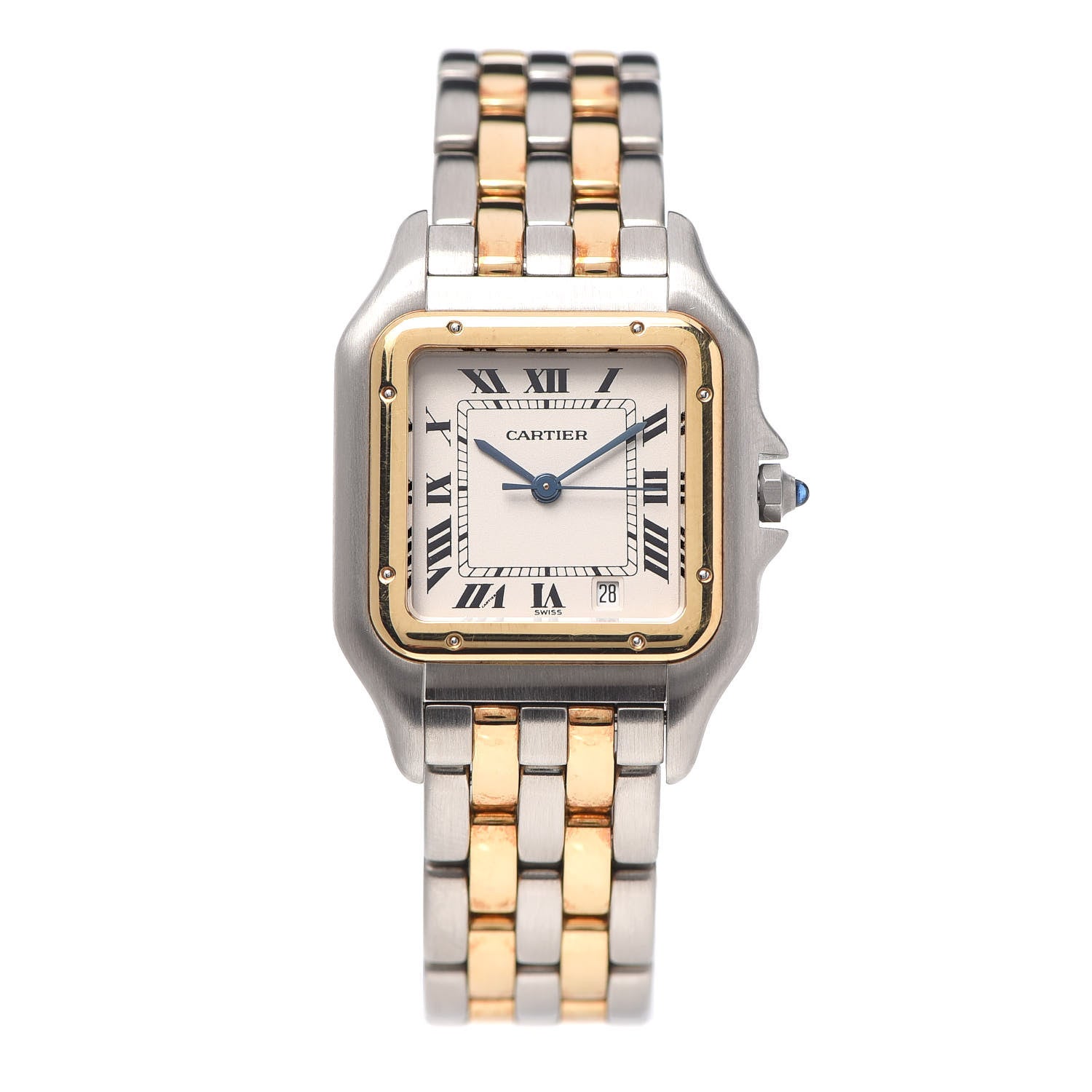 Cartier Stainless Steel 18K Yellow Gold 27mm Panthere Quartz Watch 1 of 5