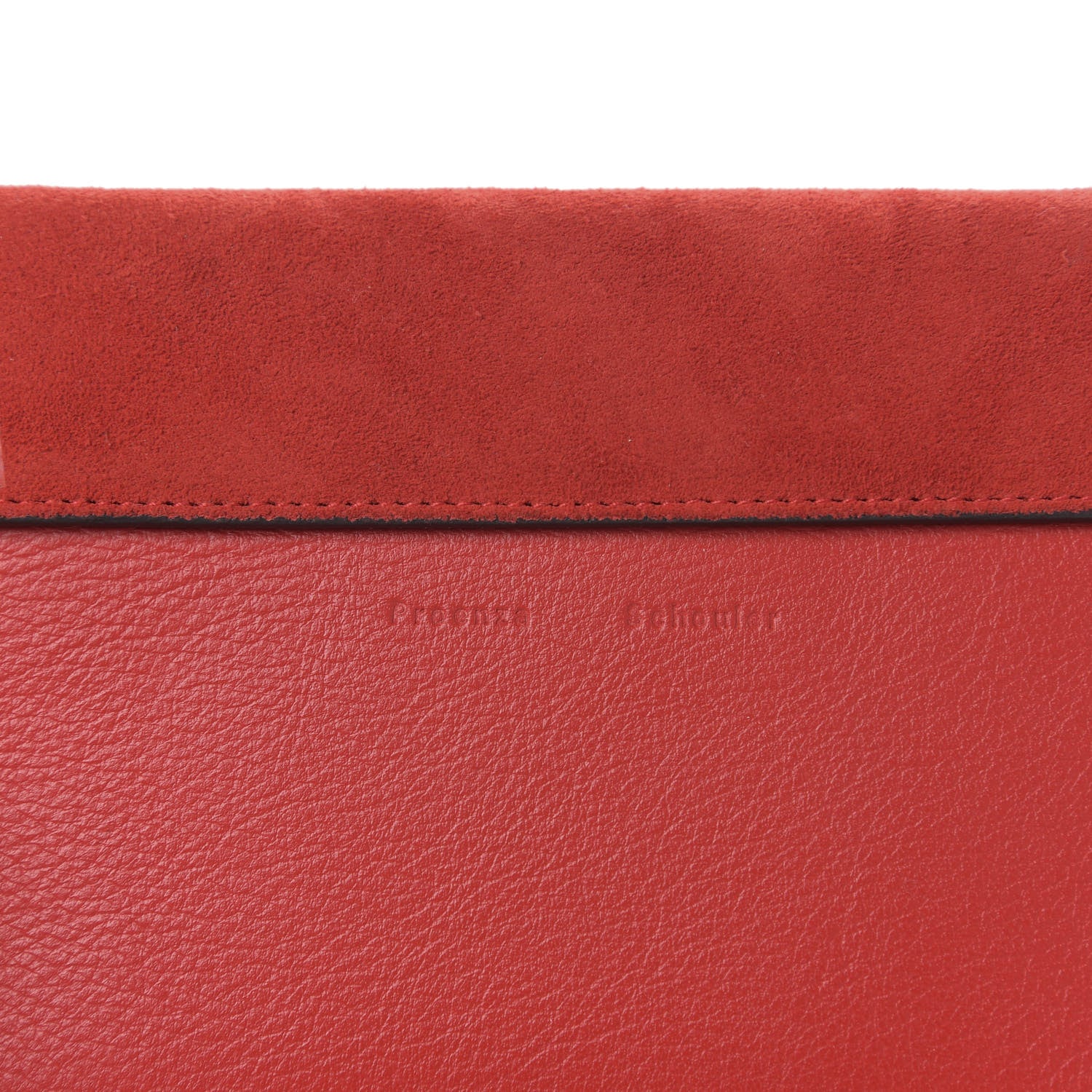 Proenza Schouler Calfskin Suede Tiny PS11 Classic Shoulder Bag Cardinal Red 7 of 10