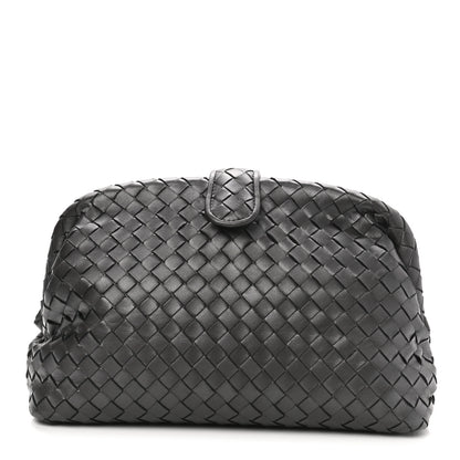 Bottega Veneta Nappa Intrecciato The Lauren 1980 Clutch Ebano 1 of 7