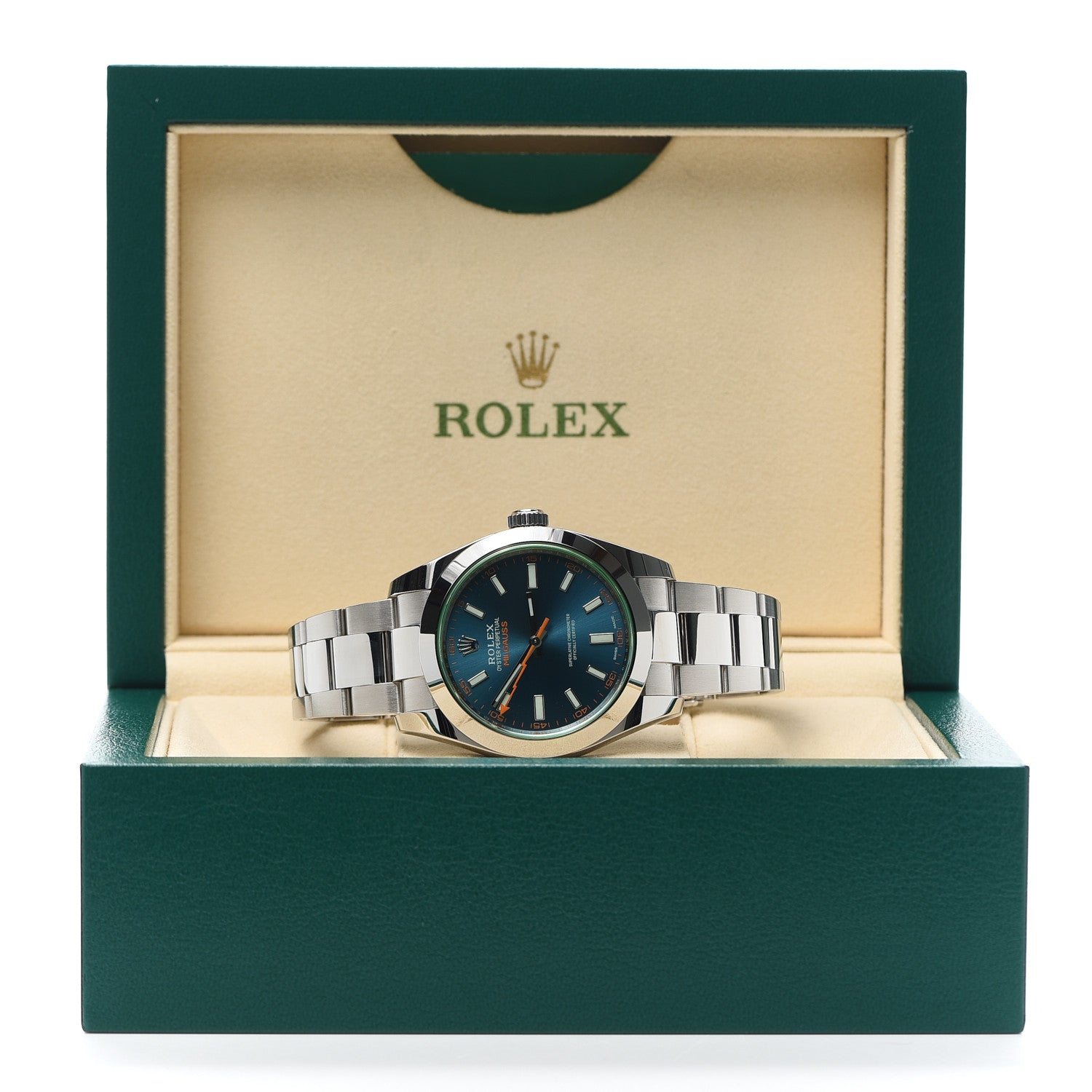 Rolex Stainless Steel 40mm Oyster Perpetual Milgauss Watch Z-Blue 116400GV 6 of 6
