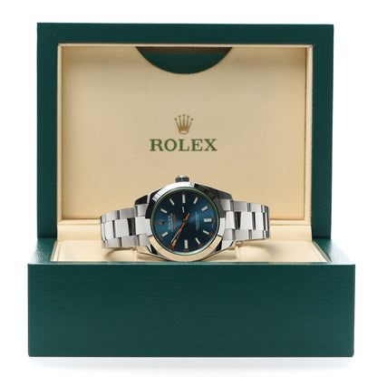 Rolex Stainless Steel 40mm Oyster Perpetual Milgauss Watch Z-Blue 116400GV 6 of 6