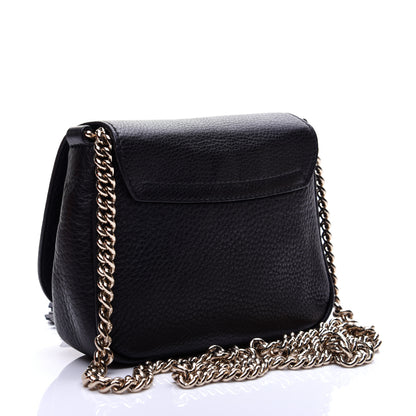 Gucci Pebbled Calfskin Small Soho Flap Crossbody Black 3 of 10