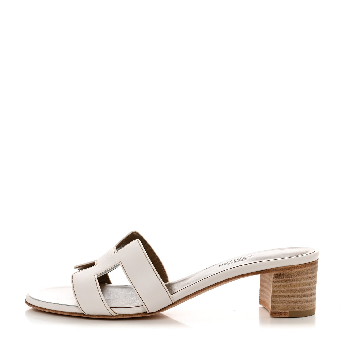 Calfskin Oasis Sandals 37.5 White