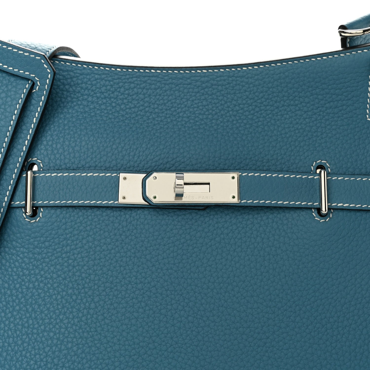 Hermes Taurillon Clemence Jypsiere 28 Blue Jean 9 of 14