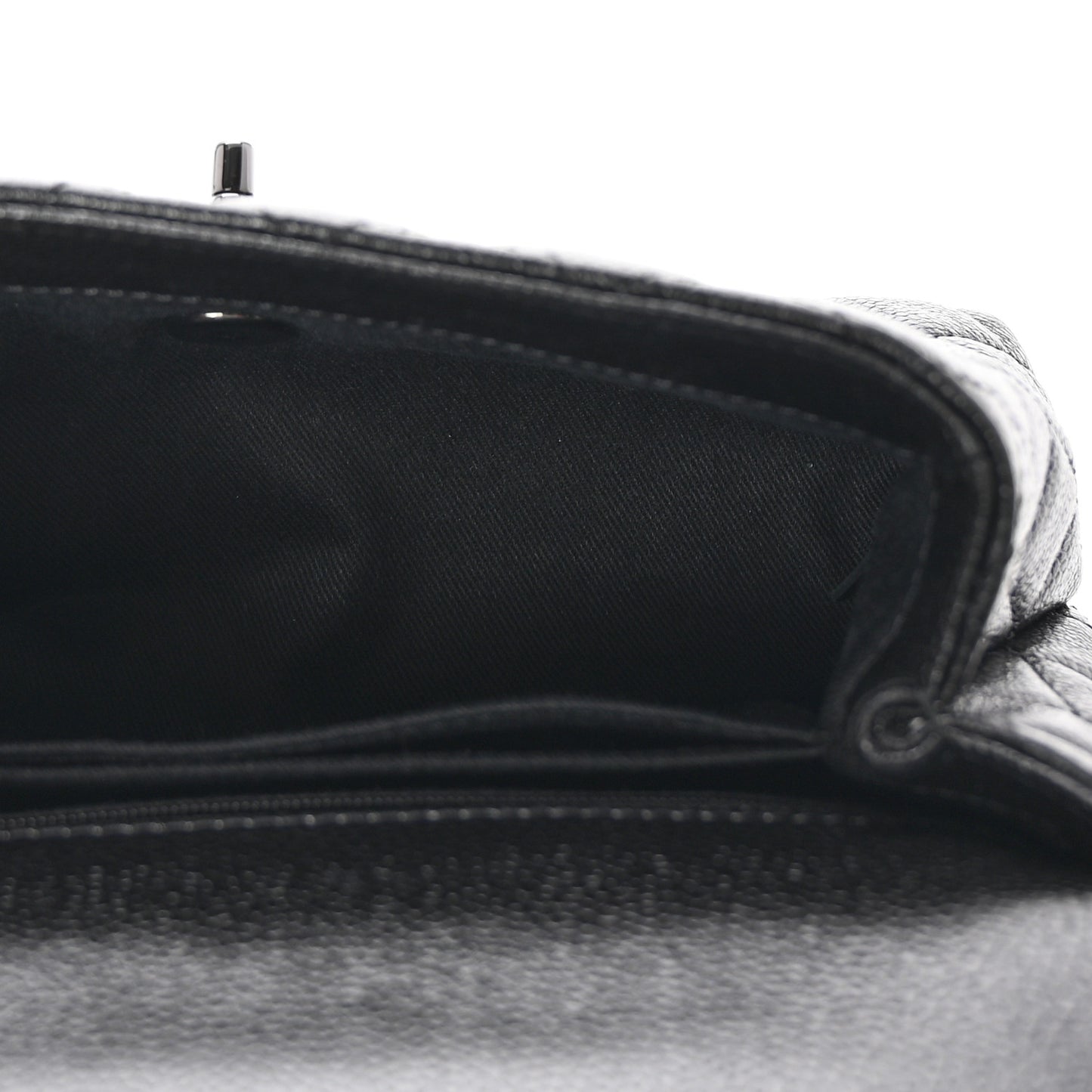 Caviar Quilted Mini Coco Handle Flap So Black