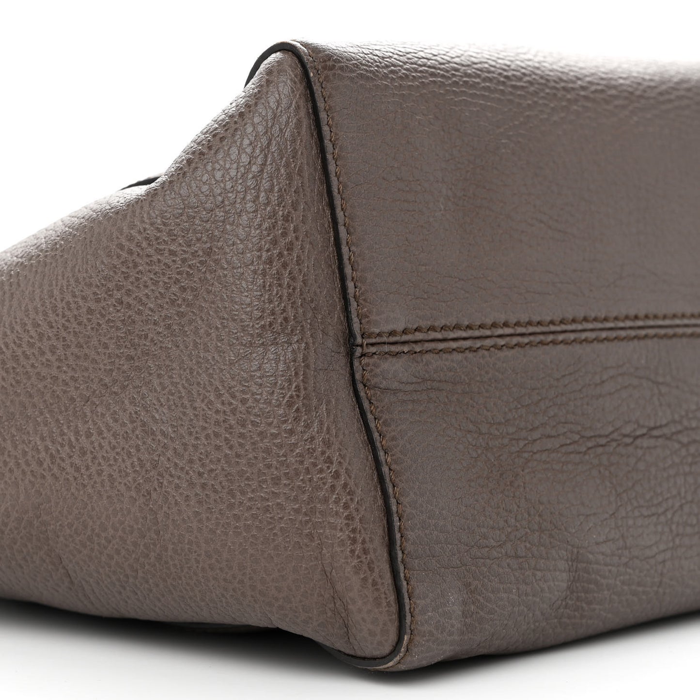 Dollar Calfskin Small Swing Tote Grey Field Soft Pink