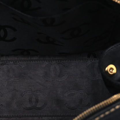 Chanel Calfskin Wild Stitch Top Handle Bag Black 5 of 10