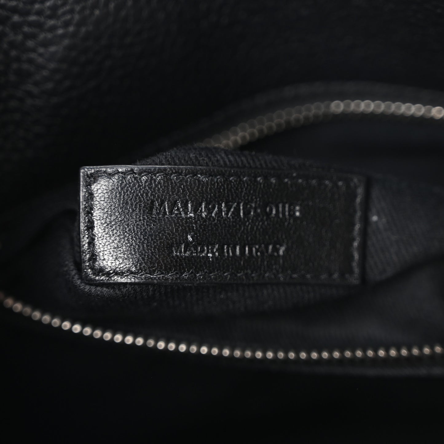 Grained Calfskin Baby Supple Sac De Jour Black
