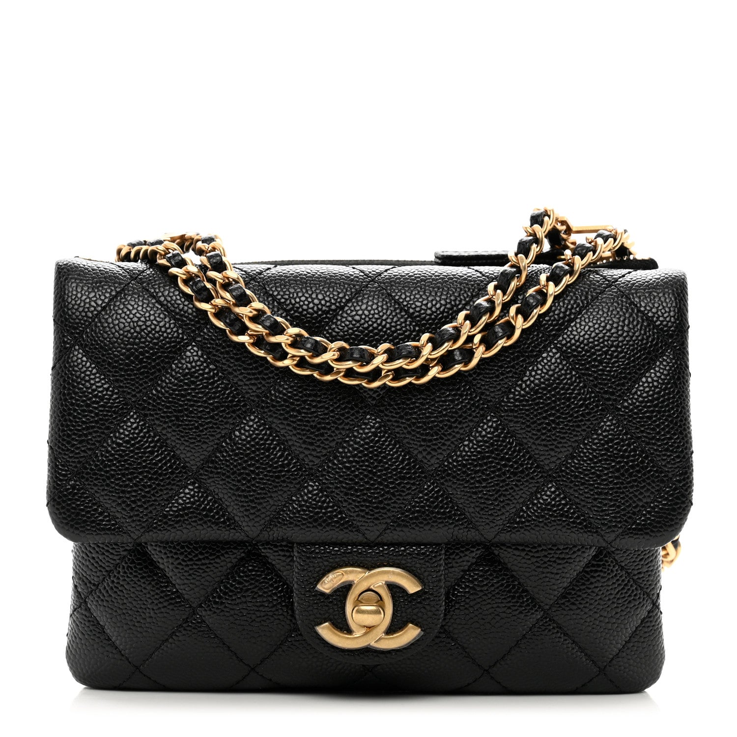 Chanel Shiny Caviar Pick Me Up Flap Belt Bag Black 1 of 11