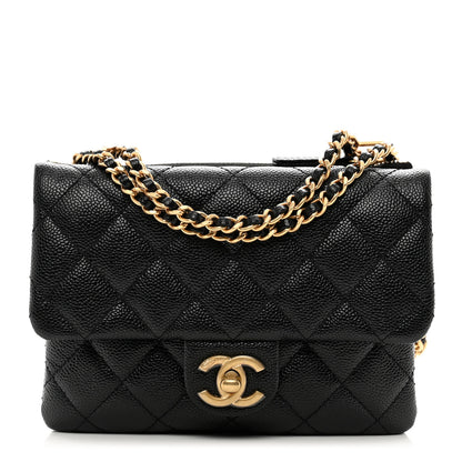 Chanel Shiny Caviar Pick Me Up Flap Belt Bag Black 1 of 11