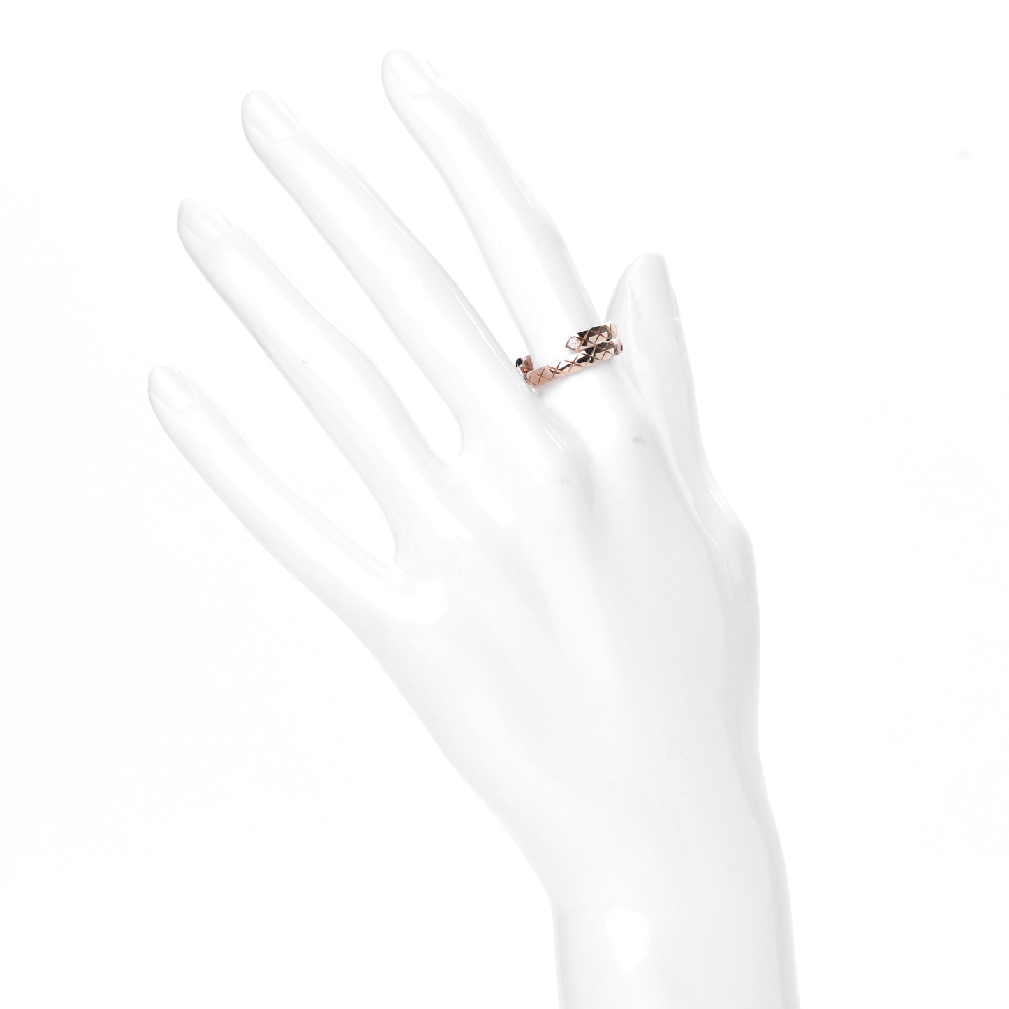 18K Beige Gold Diamond Coco Crush Toi et Moi Ring 51 5.75