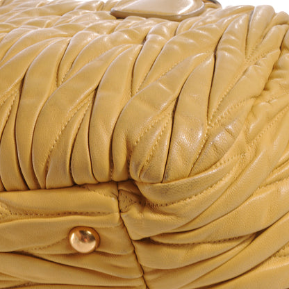 Miu Miu Leather Matelasse Tote Ginestra 6 of 12
