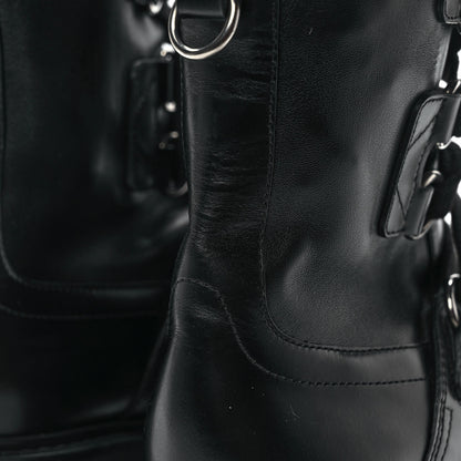 Christian Dior Lambskin Stretch D-Fight Ankle Boots 35.5 Black 8 of 10