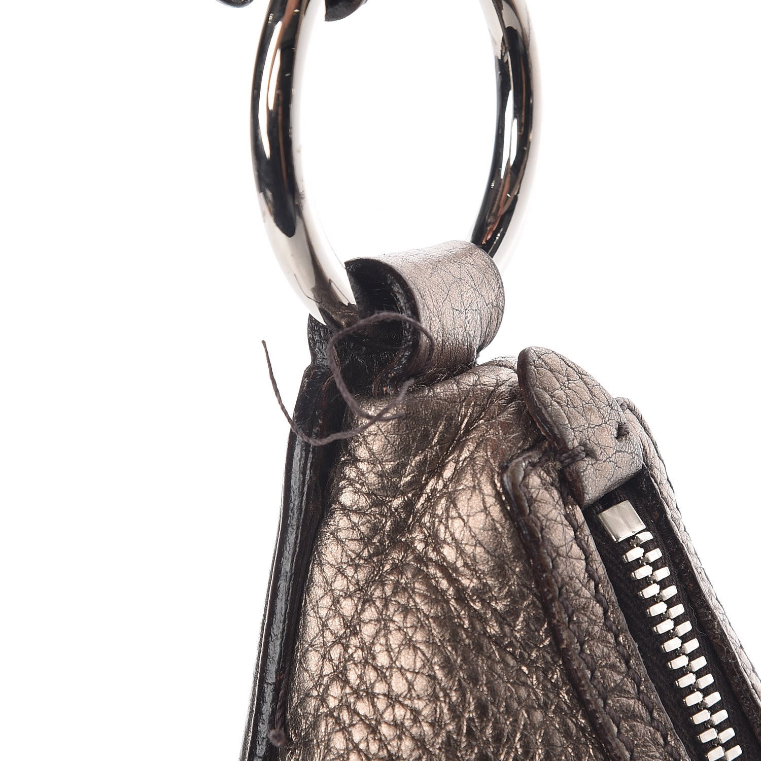 Prada Metallic Vitello Daino Hobo 10 of 11